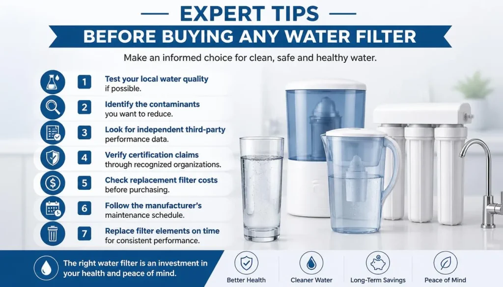 Expert Tips Before Buying Any Water Filter