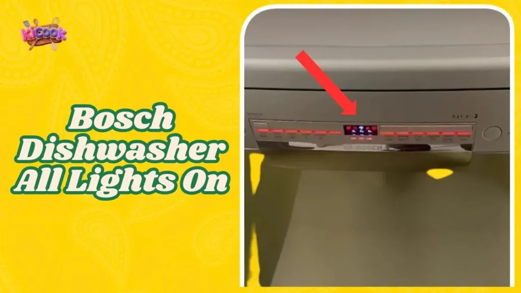 Bosch Dishwasher All Lights On