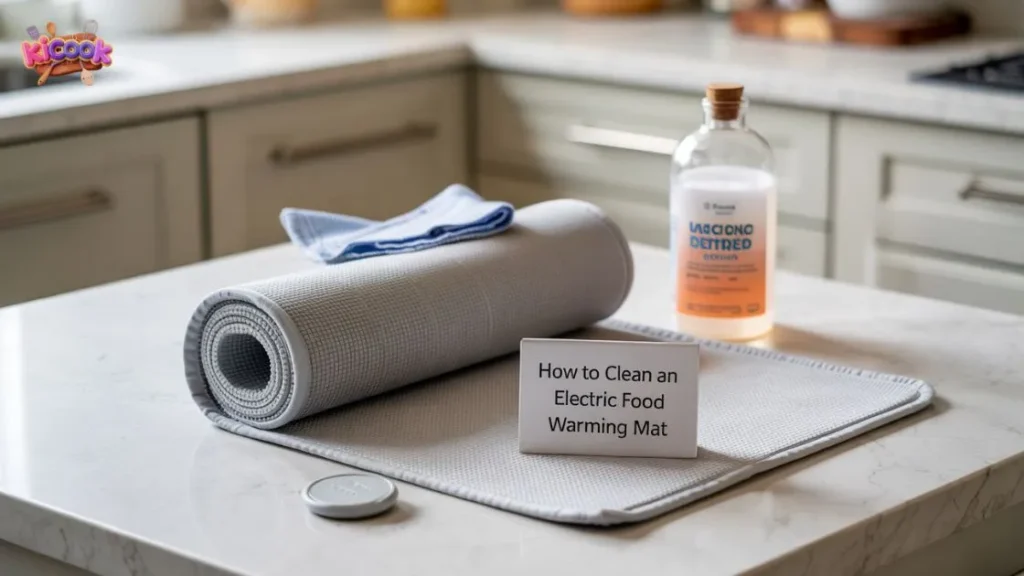 clean an electric food warming mat