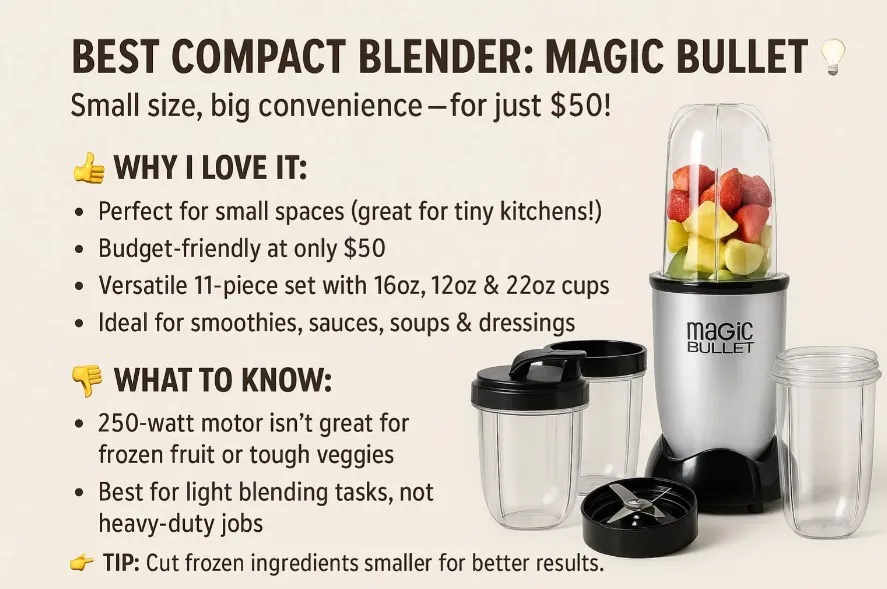 Best Compact Blender Magic Bullet 