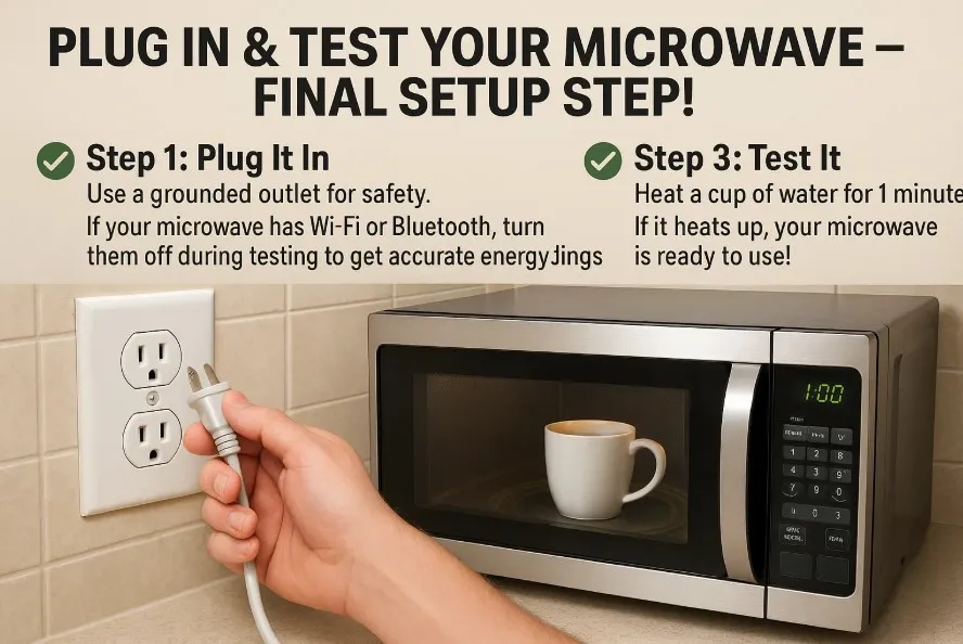 Connect the Power and Test the Microwave