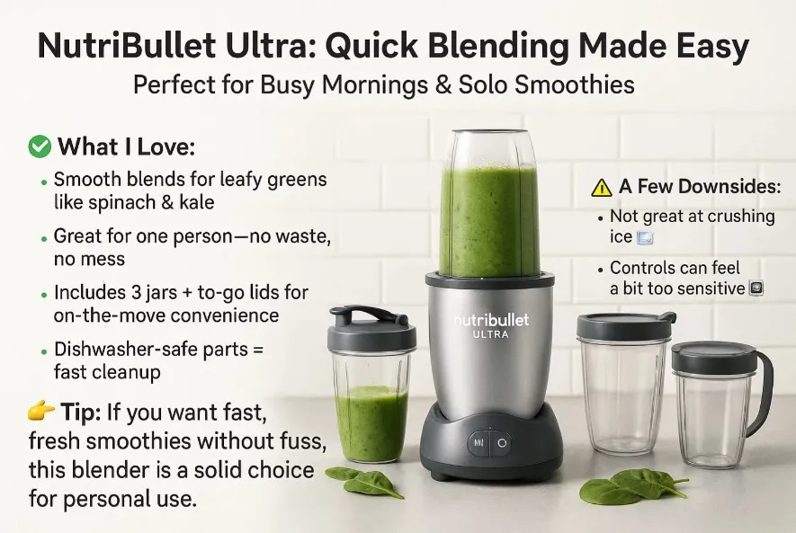 NutriBullet Ultra Quick Blending Made Easy