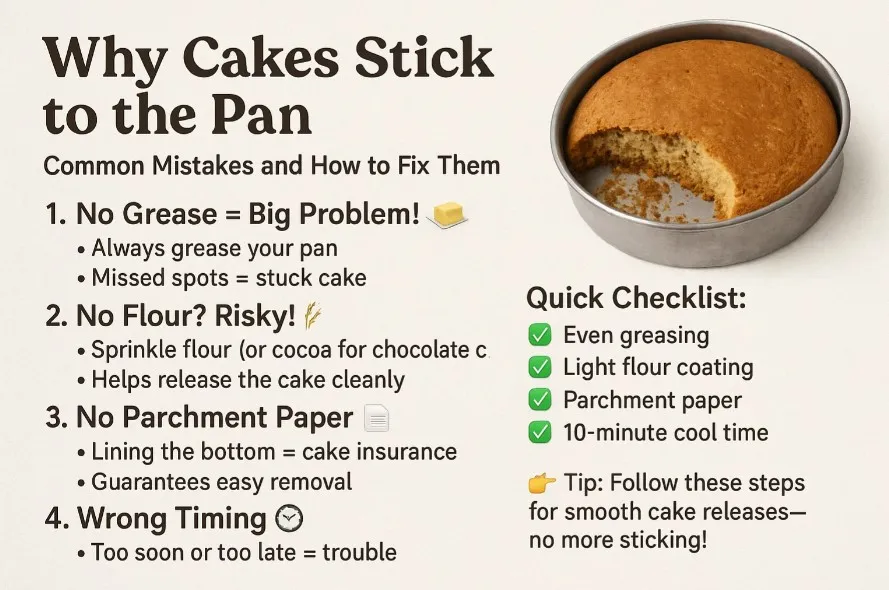 Why Cakes Stick To The Pan