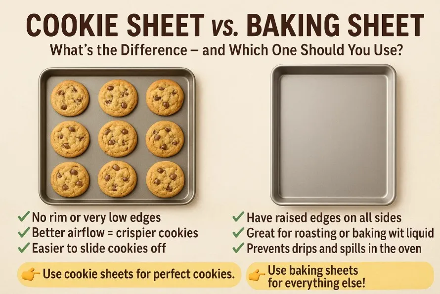 Cookie Sheet vs. Baking Sheet