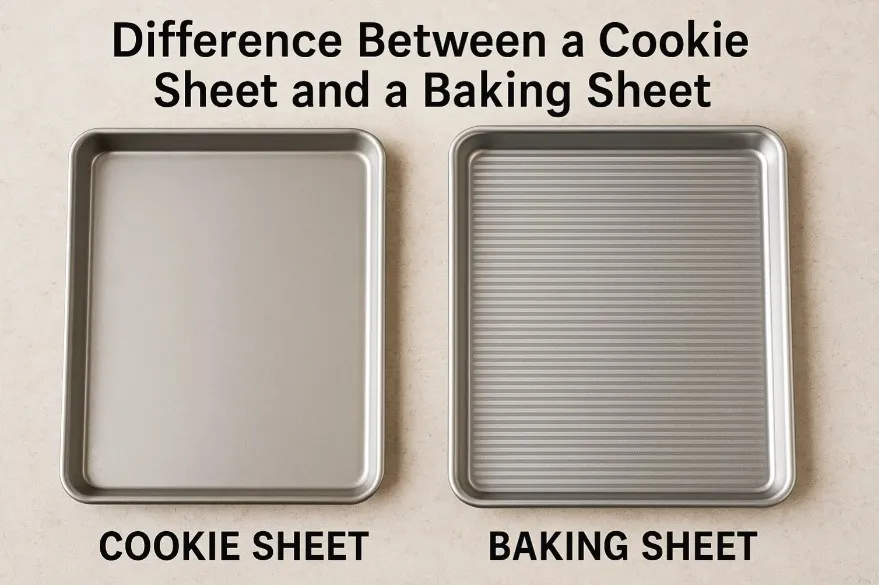 Difference Between a Cookie Sheet and a Baking Sheet