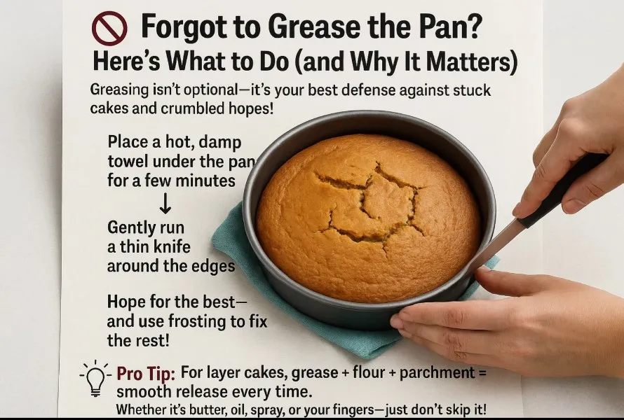 Forgot to Grease the Pan