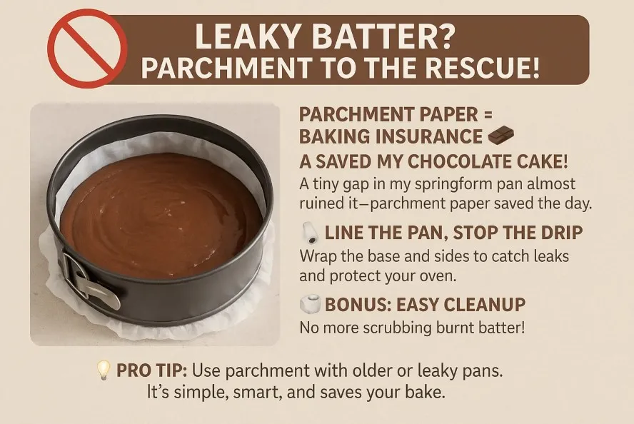 Saving the Day Parchment Paper vs. Leaky Batter Fiascos