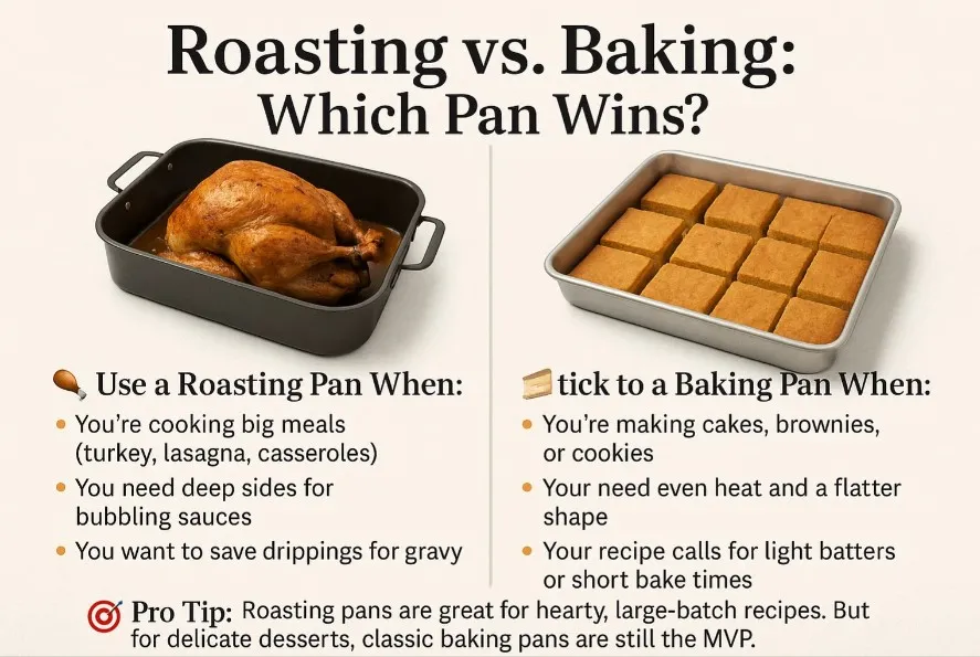 Roasting Pan vs. Baking Pan Choose the Right Tool