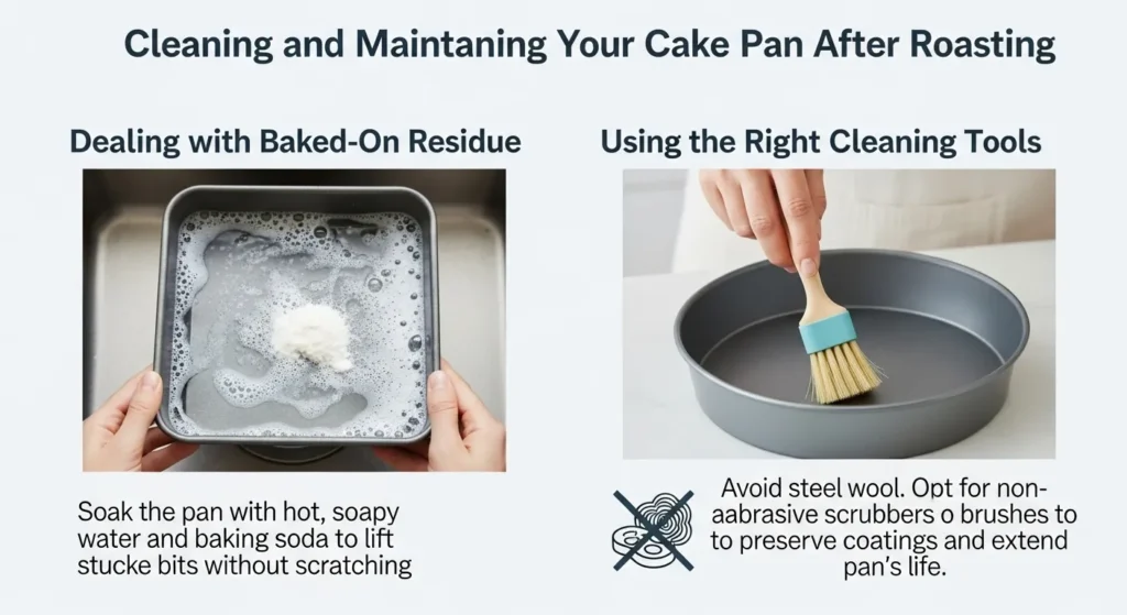 Cleaning and Maintaining Your Cake Pan After Roasting