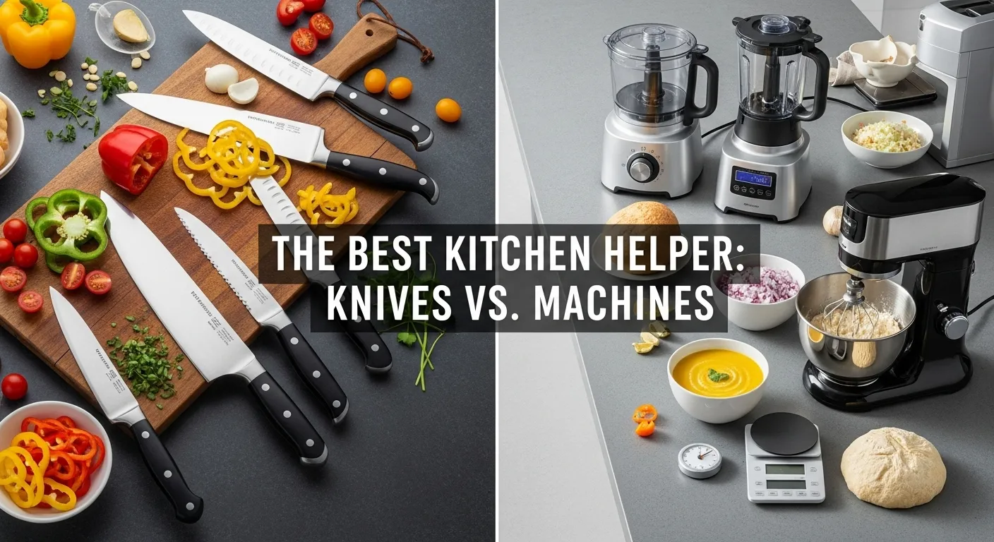 The Best Kitchen Helper Knives vs. Machines