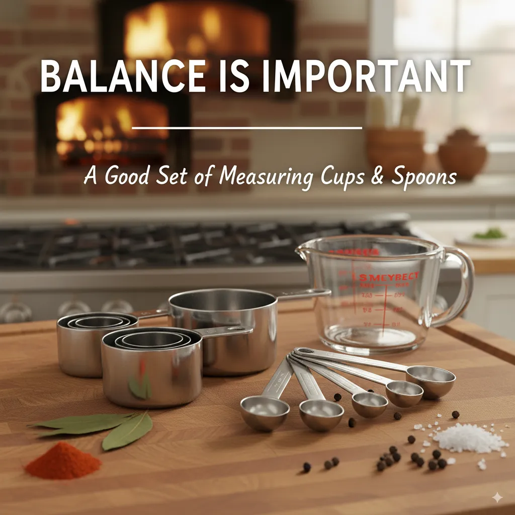 A Good Set of Measuring Cups and Spoons