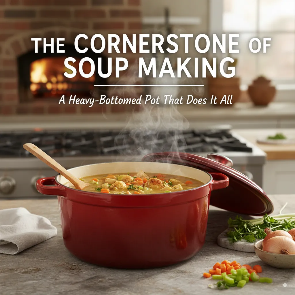 A Heavy-Bottomed Pot or Dutch Oven