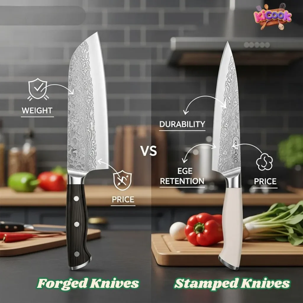 Difference Between Forged and Stamped Knives