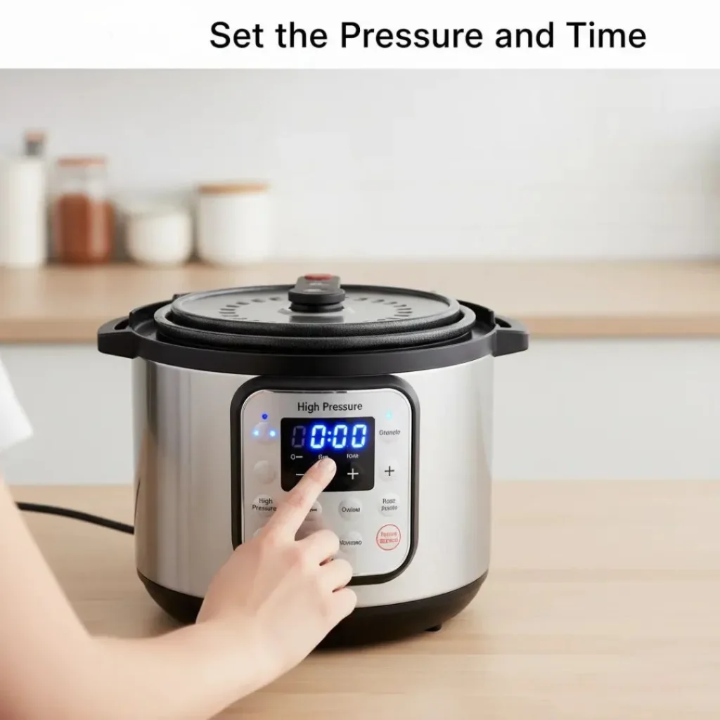 Set the Pressure and Time