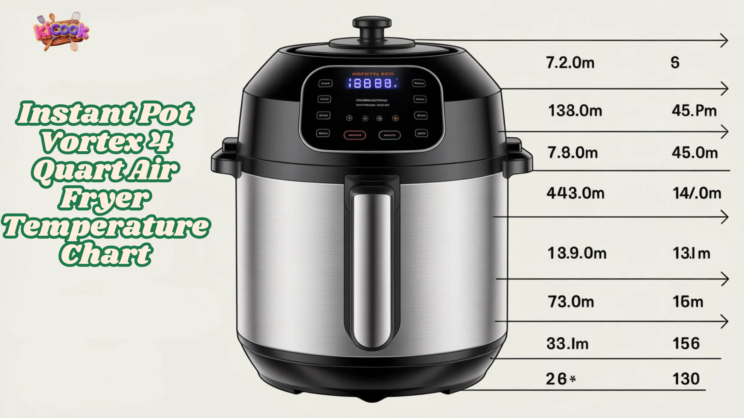 Instant Pot Vortex 4 Quart Air Fryer Temperature Chart