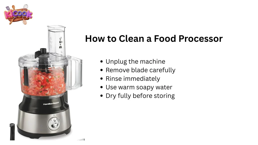 Cleaning a Food Processor