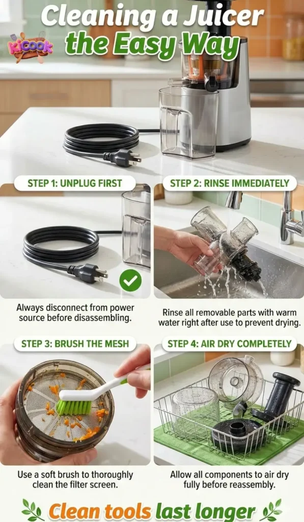 Cleaning a Juicer the Easy Way