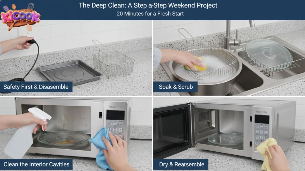 Toshiba Air Fryer Microwave Combo Sparkling Deep Clean A Step-by-Step Weekend Project