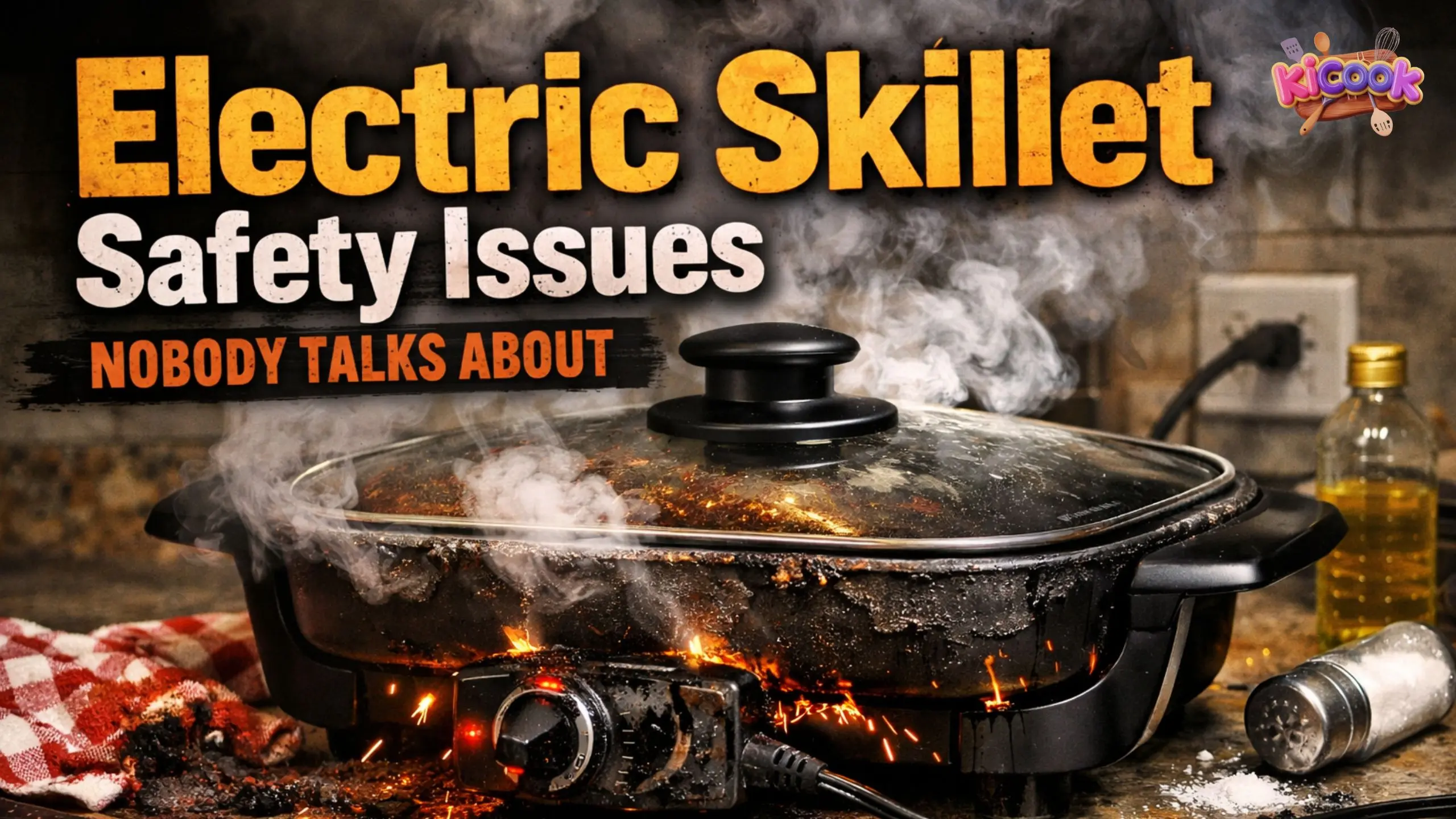 Electric Skillet Safety Issues Nobody Talks About (Fire, Smell & Overheating Risks)
