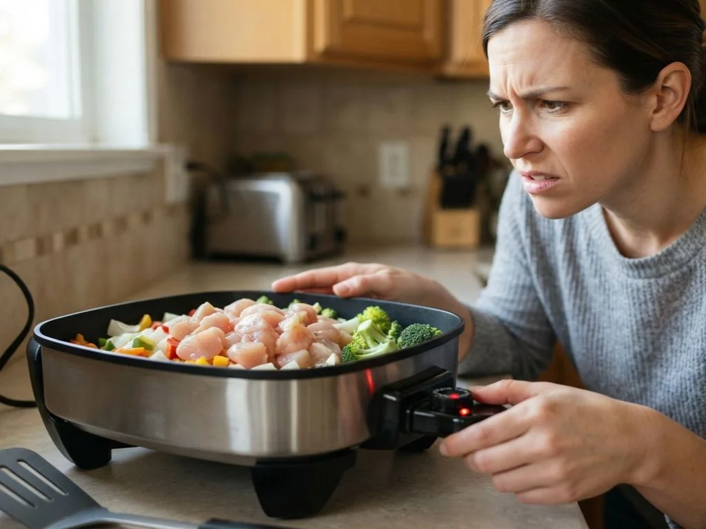 Electric Skillet Turns On but Does Not Heat