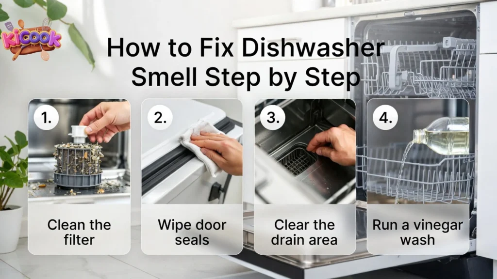 How to Fix Dishwasher Smell Step by Step