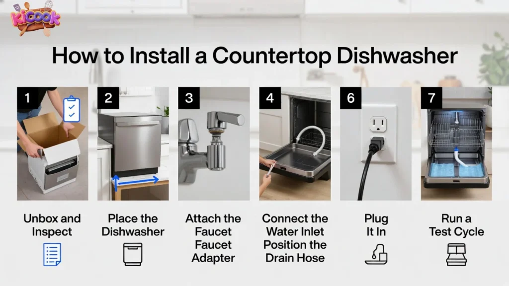 How to Install a Countertop Dishwasher