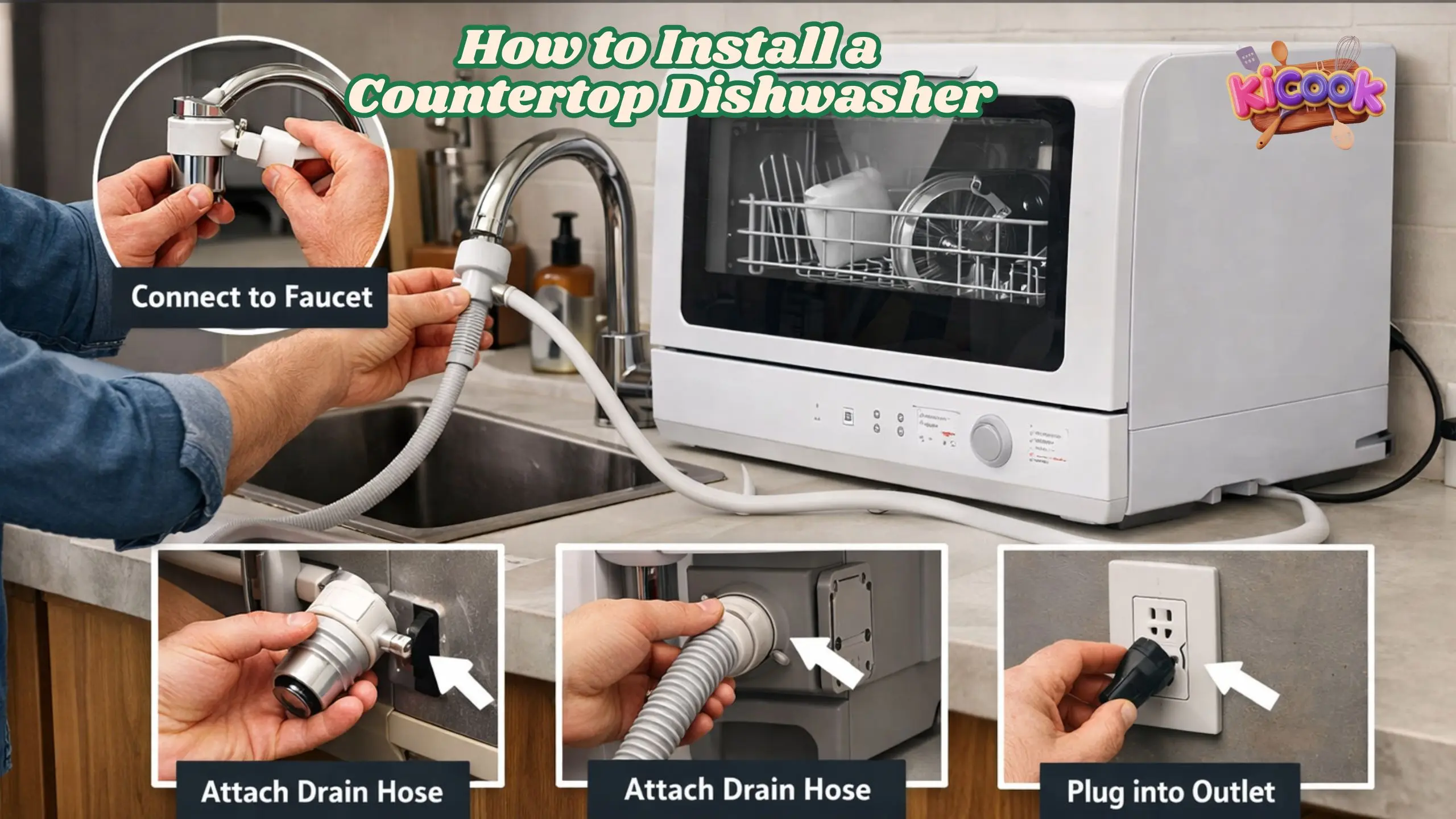How to Install a Countertop Dishwasher