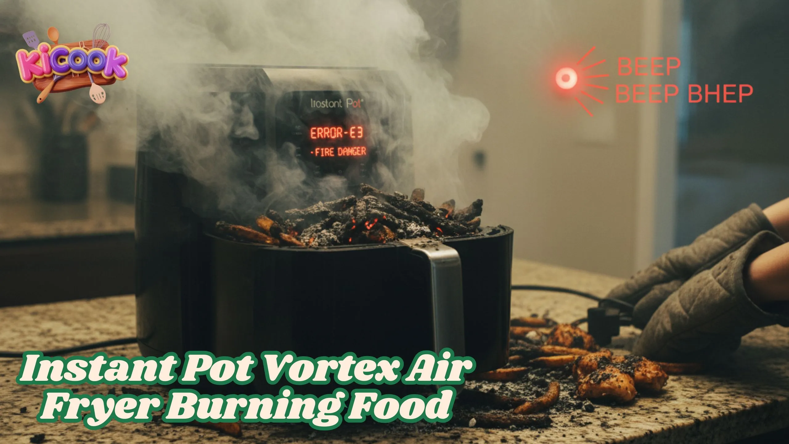 Instant Pot Vortex Air Fryer Burning Food