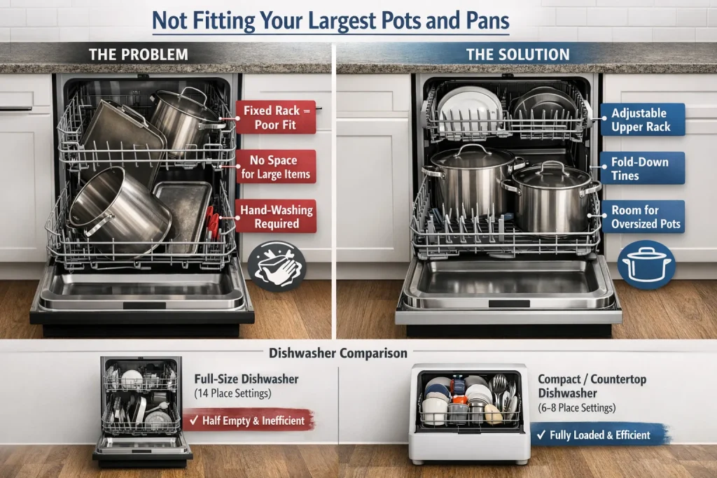 Not Fitting Your Largest Pots and Pans