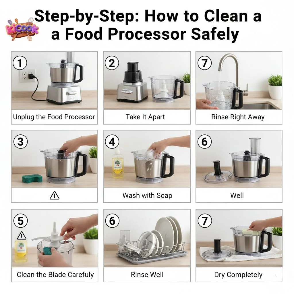 Step-by-Step: How I Clean My Food Processor Safely