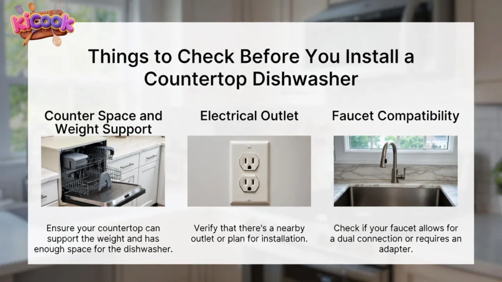 Things to Check Before You Install a Countertop Dishwasher