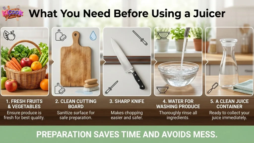 What You Need Before Using a Juicer