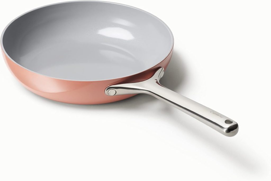 Caraway Nonstick Ceramic Frying Pan (2.7 qt, 10.5") - Non Toxic, PTFE & PFOA Free - Oven Safe & Compatible with All Stovetops