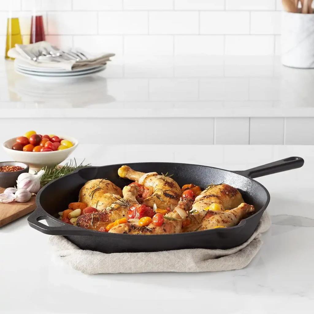 Amazon Basics Pre-Seasoned Cast Iron Skillet
