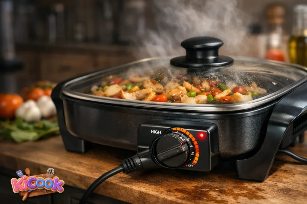Cooking with KiCook skillet