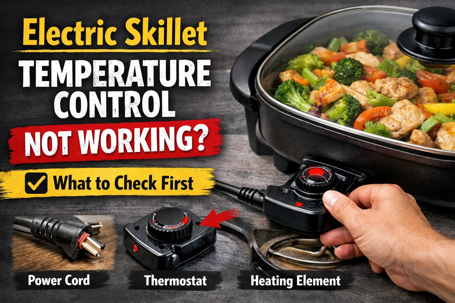 Electric Skillet Temperature Control Not Working