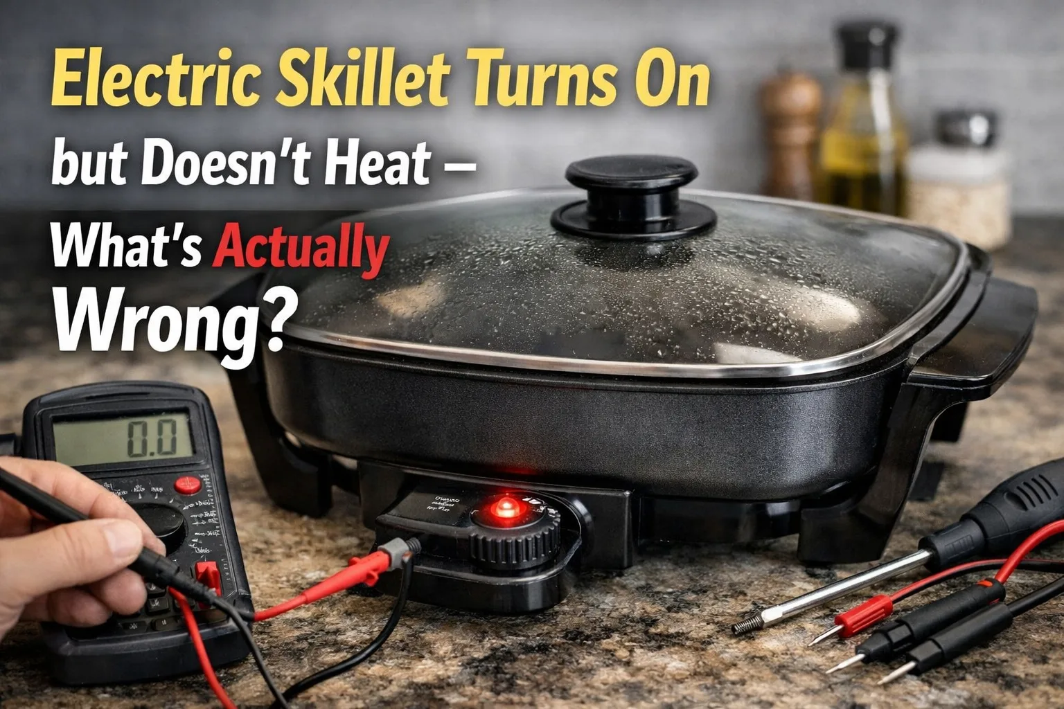 Electric Skillet Turns On but Doesn’t Heat