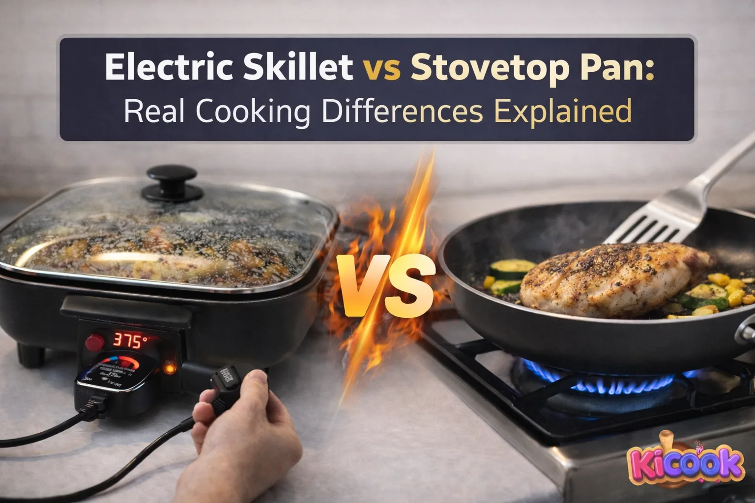 Electric Skillet vs Stovetop Pan