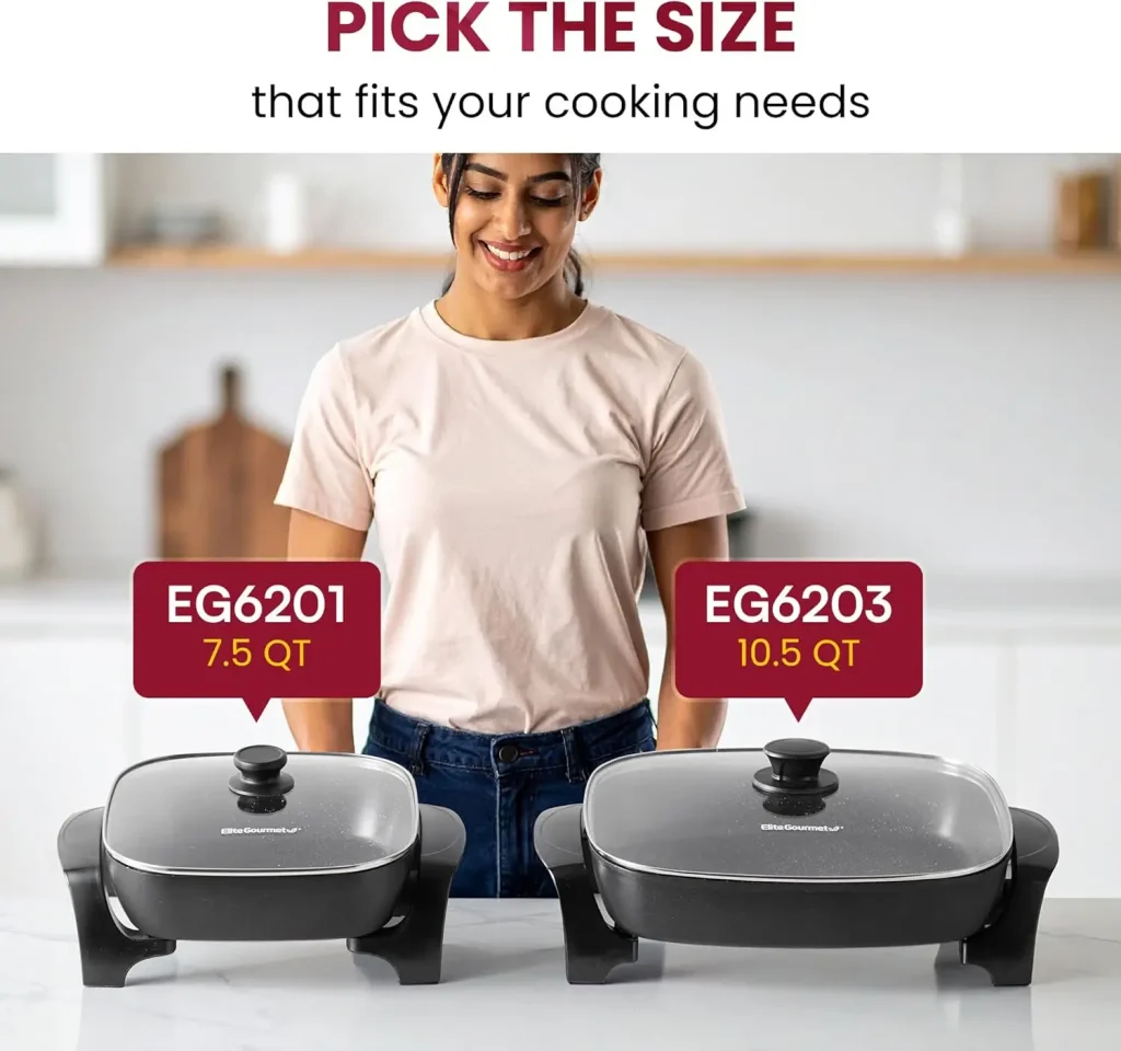 Elite Gourmet Electric Skillet