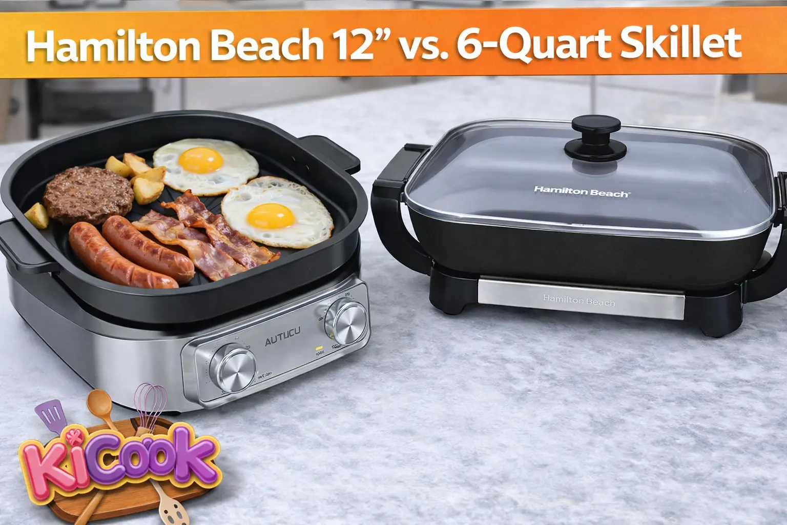 Hamilton Beach 12″ vs 6‑Quart Skillet