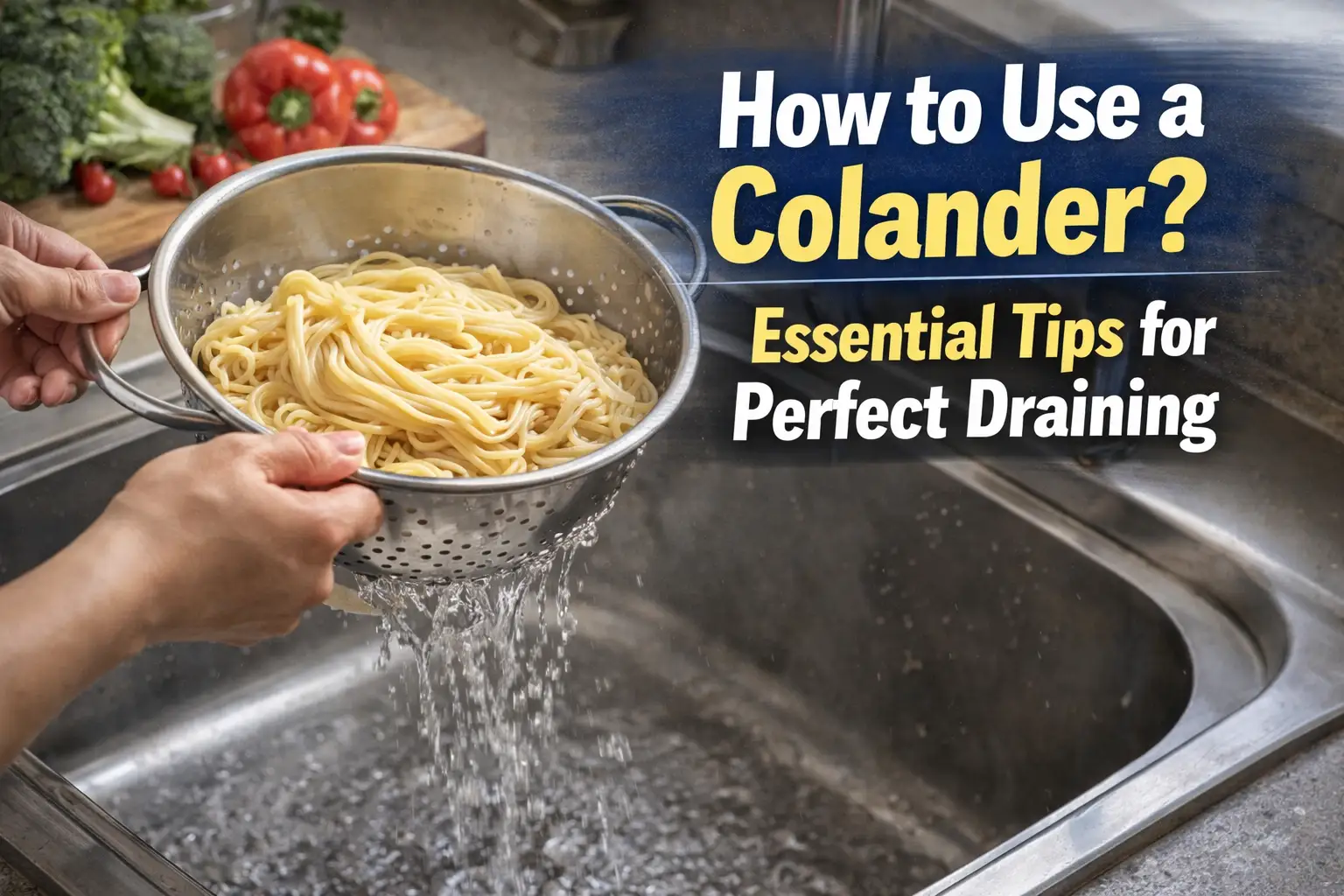 How to Use a Colander
