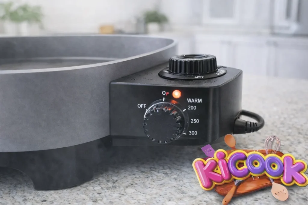 Modern kitchen with electric skillet