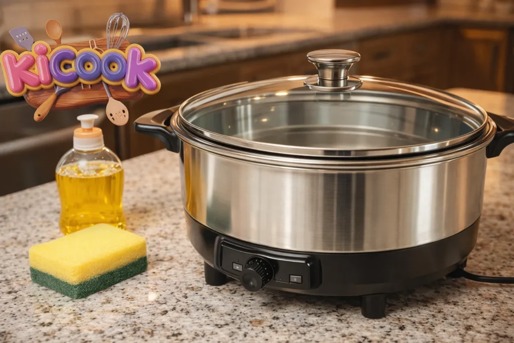 Modern skillet and kitchen essentials