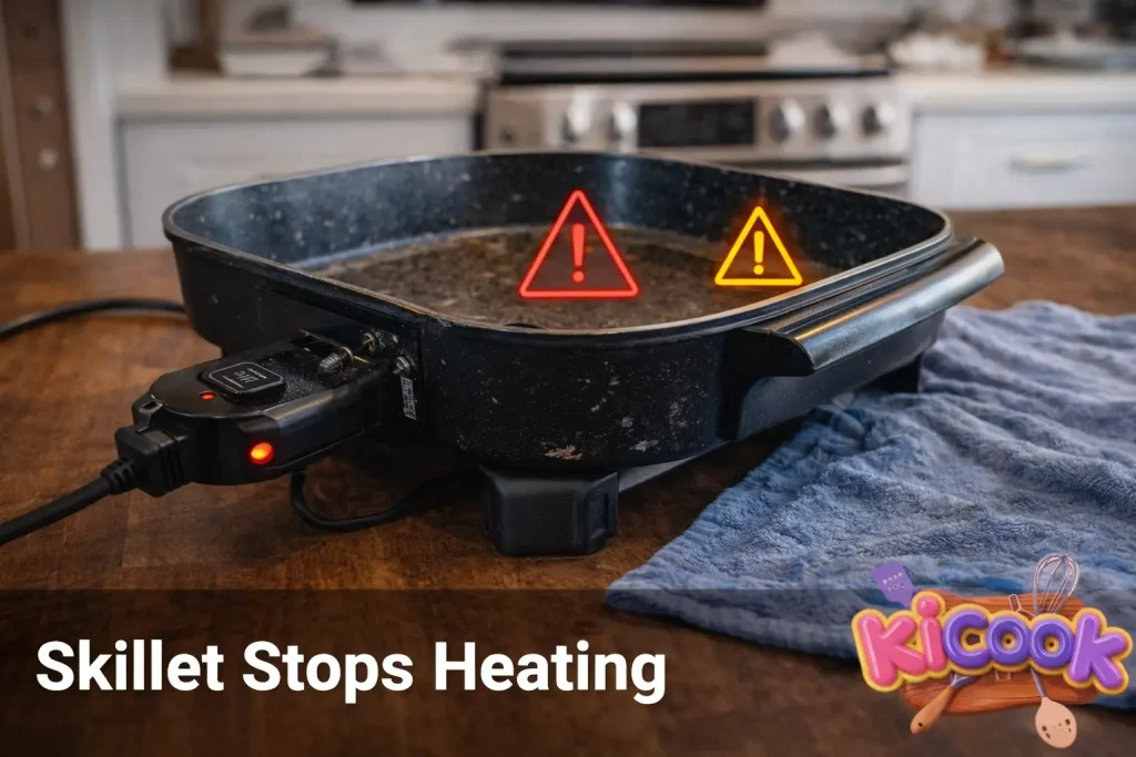 Skillet Stops Heating