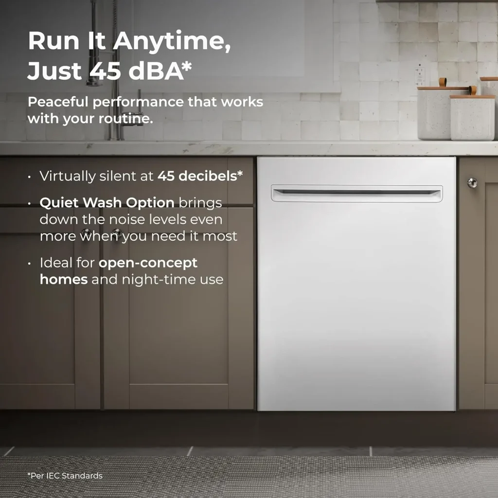 Kenmore 22-14672 24" Built-In Dishwasher - UltraWash Plus, TurboDry, EasyFlex Third Rack & SmartWash Cycle - 15 Place Settings - 45 DBA - ENERGY STAR Certified - 24" - White