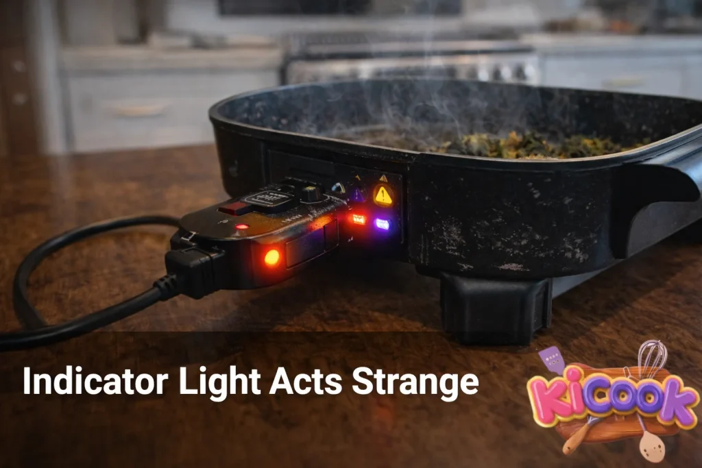 Strange flicker from electric skillet's control