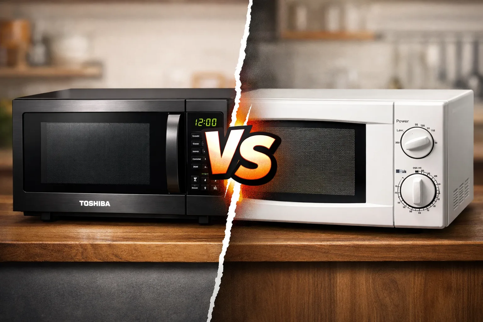 TOSHIBA Air Fryer Combo vs Traditional Microwave Oven