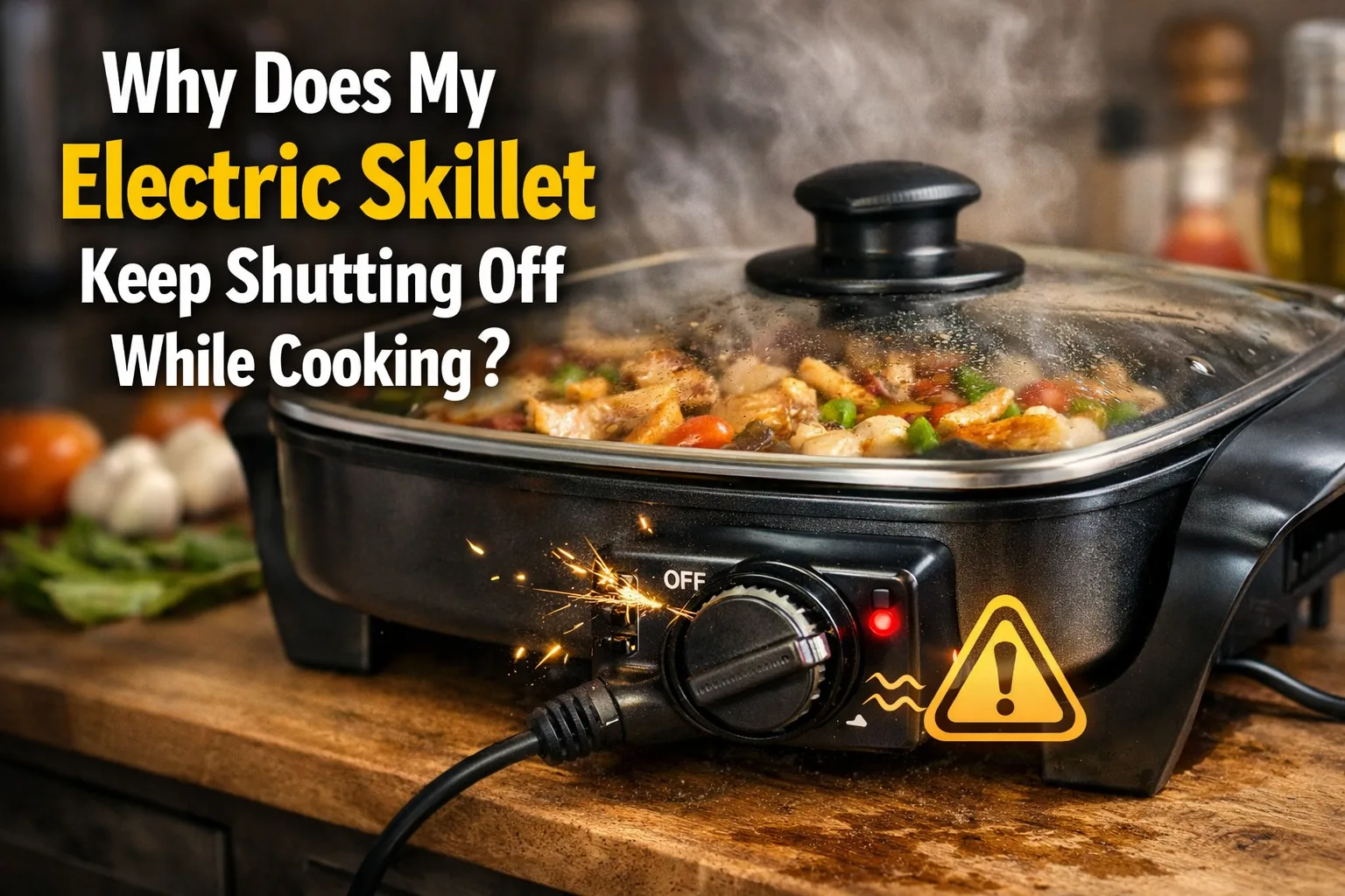 Why Does My Electric Skillet Keep Shutting Off While Cooking