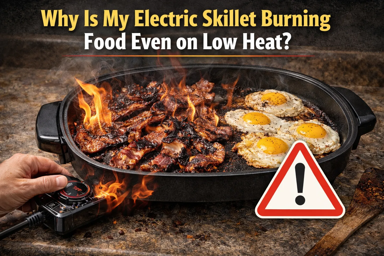 Why Is My Electric Skillet Burning Food Even on Low Heat?