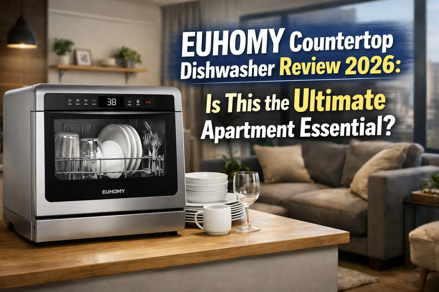 EUHOMY Countertop Dishwasher Review 2026: Is This the Ultimate Apartment Essential?